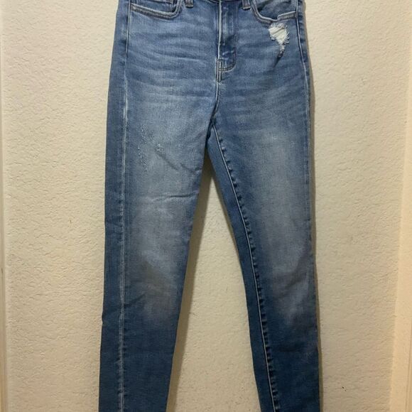 ✨Vervet Mid Rise Distressed Ankle Skinny Jeans Style#VT765 Size 25 - Picture 2 of 8